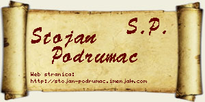 Stojan Podrumac vizit kartica